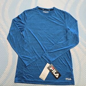 Fila Men's Blue Long Sleeve Shirt